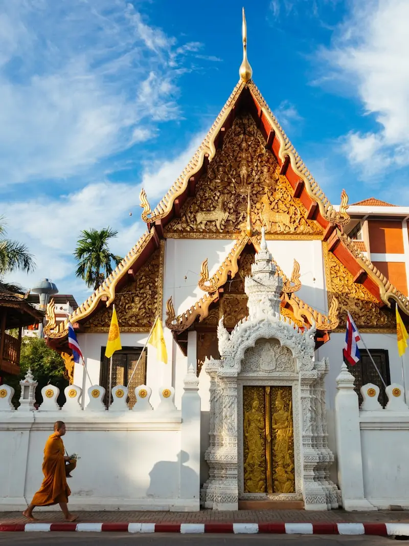 Thai temple and cultural landscape near Chiang Mai